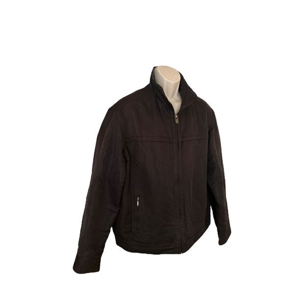 Men’s Dockers Jacket Black Polyester - Size Large - Picture 2 of 12